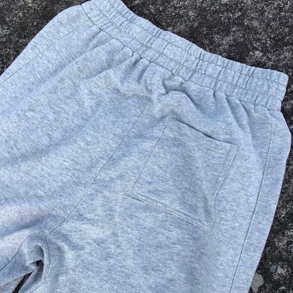 Comfortable Grey Sweat Unisex Shorts - Picture 5 of 5
